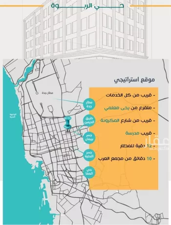 شقة للبيع في شارع عاصم ابن قيس, حي الربوة, مدينة جدة, منطقة مكة المكرمة