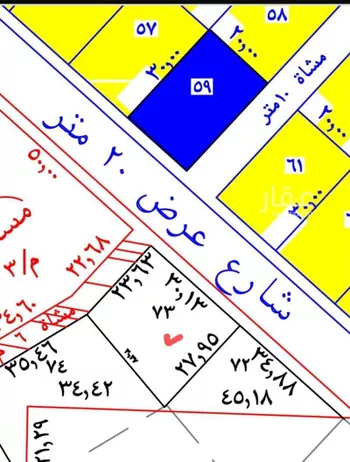 أرض للبيع في حي عقرباء, مدينة امارة منطقة الرياض - الجبيله, منطقة الرياض صورة 3