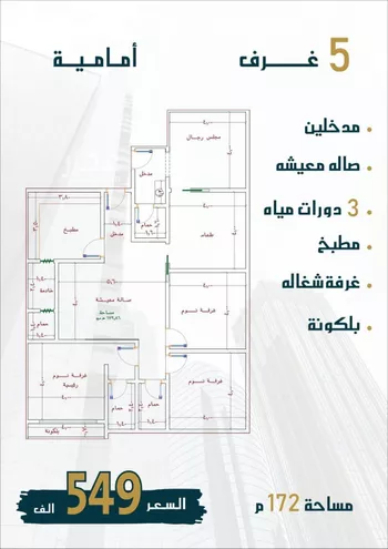 شقة للبيع في شارع الامير عبدالمجيد, حي الصواري, مدينة جدة, منطقة مكة المكرمة