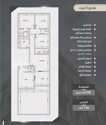 شقة للبيع في شارع إبراهيم بن فتوح العقيلي, حي الصواري, مدينة جدة, منطقة مكة المكرمة صورة 3