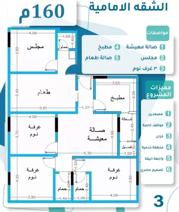 شقة للبيع في شارع محمد بن اسعد العظم, حي النزهة, مدينة جدة, منطقة مكة المكرمة صورة 2