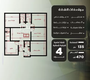 شقة للبيع في شارع عزيز بن عمير, حي النزهة, مدينة جدة, منطقة مكة المكرمة صورة 3