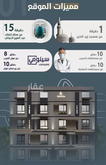 شقة للبيع في شارع ابو مصعب الاسدي, حي النعيم, مدينة جدة, منطقة مكة المكرمة