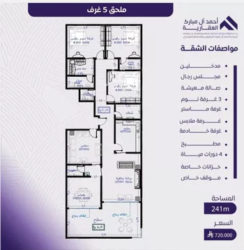 شقة للبيع في شارع عبد الله بن ابي الوليد, حي المروة, مدينة جدة, منطقة مكة المكرمة