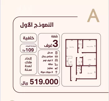 شقة للبيع في شارع المغفره, حي الحمراء, مدينة جدة, منطقة مكة المكرمة صورة 2