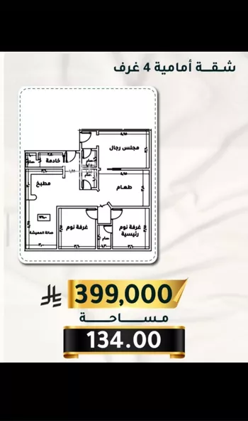 شقة للبيع في شارع الاسود, حي الثغر, مدينة جدة, منطقة مكة المكرمة