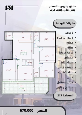 شقة للبيع في شارع الامير عبدالمجيد, حي الصواري, مدينة جدة, منطقة مكة المكرمة صورة 5