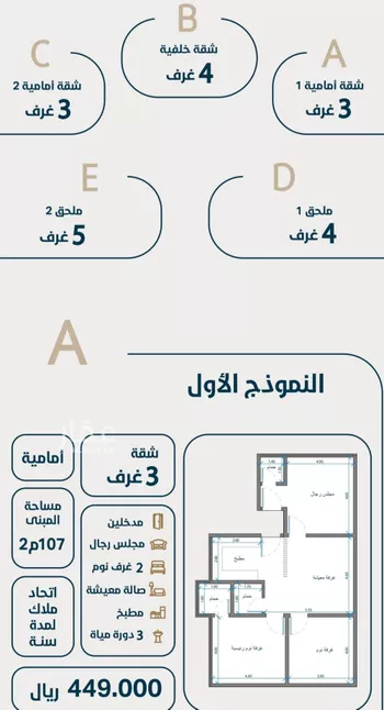 شقة للبيع في حي النعيم, مدينة جدة, منطقة مكة المكرمة صورة 2