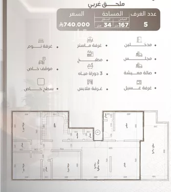 شقة للبيع في شارع ابو السبع الزرقي, حي النعيم, مدينة جدة, منطقة مكة المكرمة صورة 2