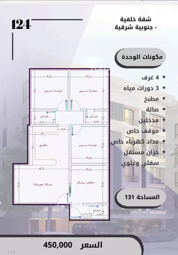 شقة للبيع في شارع الامير عبدالمجيد, حي الصواري, مدينة جدة, منطقة مكة المكرمة صورة 3