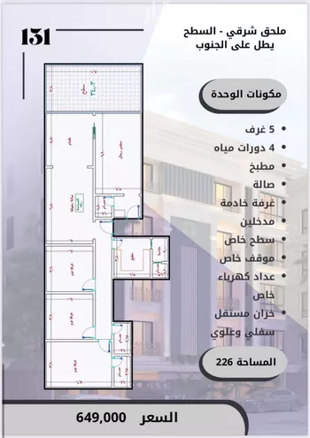 شقة للبيع في شارع الامير عبدالمجيد, حي الصواري, مدينة جدة, منطقة مكة المكرمة صورة 4