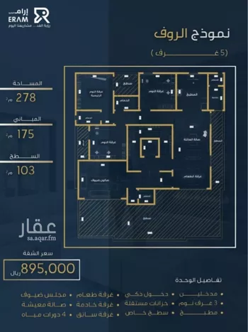 شقة للبيع في شارع وادي العقيق, حي العزيزية, مدينة جدة, منطقة مكة المكرمة صورة 3