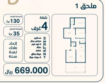 شقة للبيع في شارع ابو اميه الشعباني, حي النعيم, مدينة جدة, منطقة مكة المكرمة صورة 2