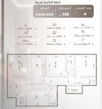 شقة للبيع في شارع ابو سفيان مدلوك, حي النعيم, مدينة جدة, منطقة مكة المكرمة صورة 2
