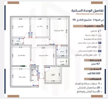شقة للبيع في شارع الحسين بن رواحة, حي الربوة, مدينة جدة, منطقة مكة المكرمة