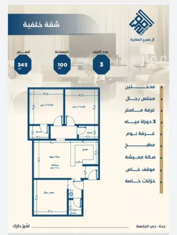 شقة للبيع في شارع ابن الشرف, حي الجامعة, مدينة جدة, منطقة مكة المكرمة