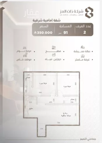 شقة للبيع في شارع ابو سفيان مدلوك, حي النعيم, مدينة جدة, منطقة مكة المكرمة