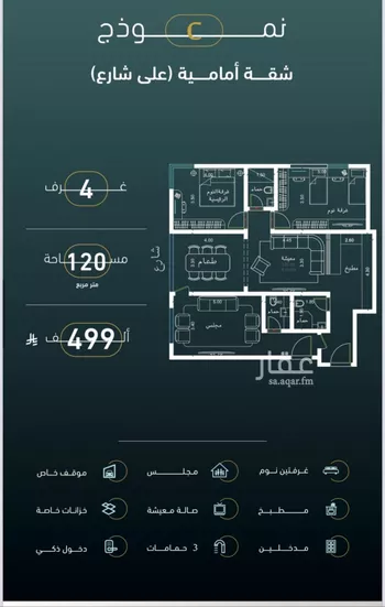شقة للبيع في شارع ام المؤمنين سودة بنت زمعة, حي النسيم, مدينة جدة, منطقة مكة المكرمة