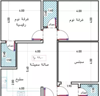 شقة للبيع في شارع الواحة, حي الواحة, مدينة جدة, منطقة مكة المكرمة صورة 2