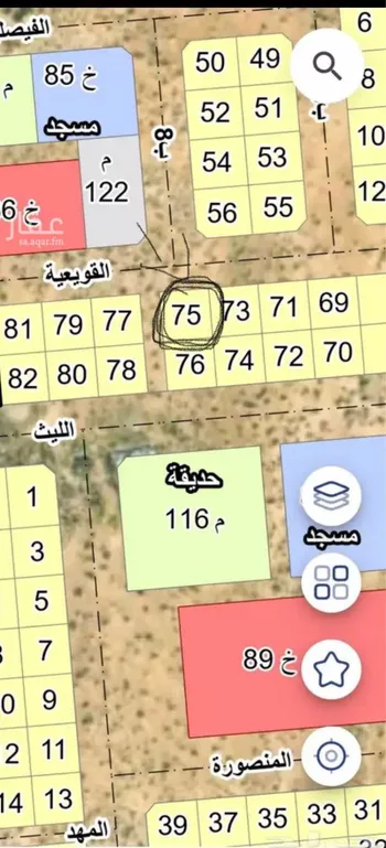 أرض للبيع في شارع الذيبيه 409 ، الذيبية ، حفر الباطن صورة 2