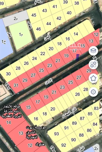 أرض للبيع في شارع الاردن, حي الفيحاء, مدينة الدمام, المنطقة الشرقية