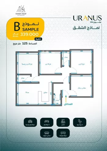شقة للبيع في شارع عبيد بن ابي مريم, حي الريان, مدينة جدة, منطقة مكة المكرمة صورة 2