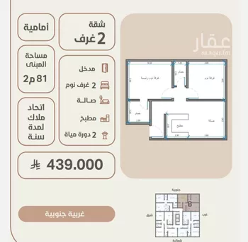 شقة للبيع في شارع ابو القاسم التنوخي, حي الروضة, مدينة جدة, منطقة مكة المكرمة صورة 2