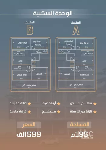 شقة للبيع في شارع نفوز قنفيذه, حي النزهة, مدينة جدة, منطقة مكة المكرمة صورة 2