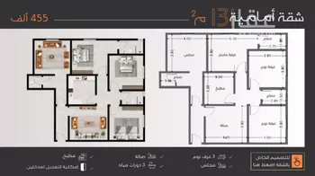 شقة للبيع في شارع عبدالرحمن الجرادي, حي النزهة, مدينة جدة, منطقة مكة المكرمة صورة 2