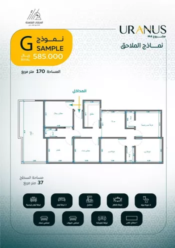 شقة للبيع في شارع عبيد بن ابي مريم, حي الريان, مدينة جدة, منطقة مكة المكرمة صورة 5