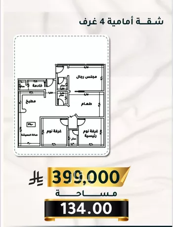 شقة للبيع في شارع الاسود, حي الثغر, مدينة جدة, منطقة مكة المكرمة صورة 3