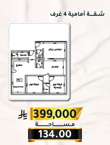 شقة للبيع في شارع الاسود, حي الثغر, مدينة جدة, منطقة مكة المكرمة صورة 3