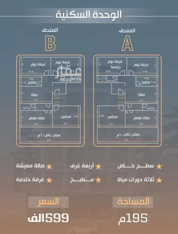 شقة للبيع في شارع نفوز قنفيذه, حي النزهة, مدينة جدة, منطقة مكة المكرمة صورة 4