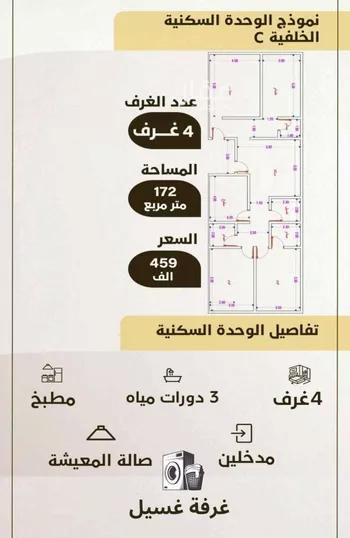شقة للبيع في حي الواحة, مدينة جدة, منطقة مكة المكرمة صورة 3