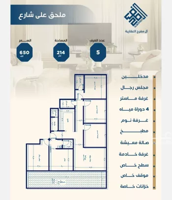 شقة للبيع في شارع ابن الشرف, حي الجامعة, مدينة جدة, منطقة مكة المكرمة صورة 4