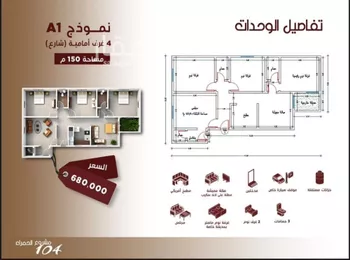 شقة للبيع في شارع ابن الرومي, حي الحمراء, مدينة جدة, منطقة مكة المكرمة
