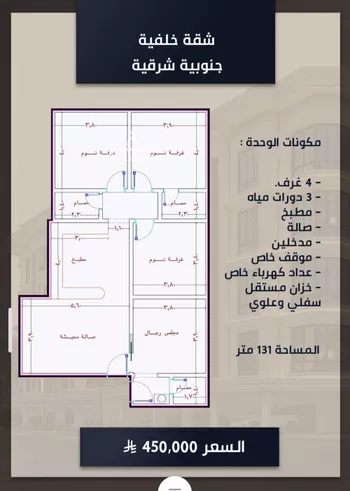 شقة للبيع في شارع الامير عبدالمجيد, حي الصواري, مدينة جدة, منطقة مكة المكرمة صورة 2
