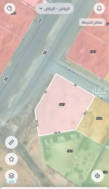 أرض للبيع في شارع البشائر, حي أحد, مدينة الرياض, منطقة الرياض صورة 3