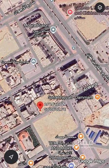 أرض للبيع في شارع الورد, حي الريان, مدينة الدمام, المنطقة الشرقية صورة 2