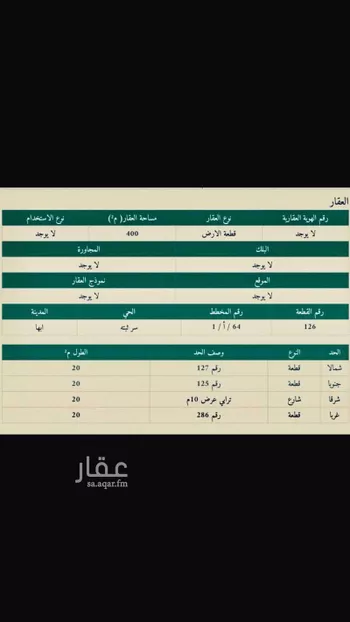 أرض للبيع في شارع شارع الاصيل, حي الأندلس, مدينة ابها, منطقة عسير صورة 2