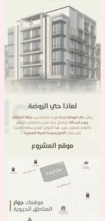 شقة للبيع في شارع احمد محمد السباعي, حي الروضة, مدينة جدة, منطقة مكة المكرمة صورة 3