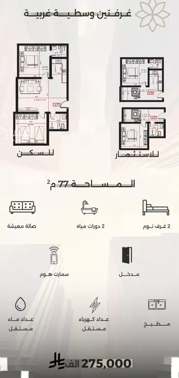 شقة للبيع في شارع احمد بن طلحه, حي الصفاء, مدينة جدة, منطقة مكة المكرمة صورة 2
