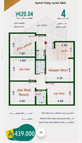 شقة للبيع في شارع عاصم ابن قيس, حي الربوة, مدينة جدة, منطقة مكة المكرمة