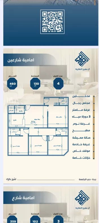 شقة للبيع في شارع ابن الشرف, حي الجامعة, مدينة جدة, منطقة مكة المكرمة