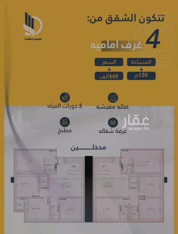 شقة للبيع في شارع السامر, حي الواحة, مدينة جدة, منطقة مكة المكرمة صورة 5