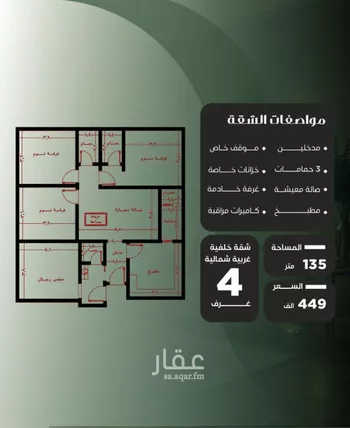 شقة للبيع في شارع عزيز بن عمير, حي النزهة, مدينة جدة, منطقة مكة المكرمة صورة 4