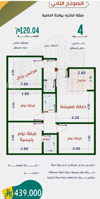 شقة للبيع في شارع عاصم ابن قيس, حي الربوة, مدينة جدة, منطقة مكة المكرمة صورة 4
