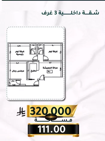 شقة للبيع في شارع الاسود, حي الثغر, مدينة جدة, منطقة مكة المكرمة صورة 4