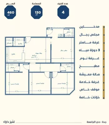 شقة للبيع في شارع ابن الشرف, حي الجامعة, مدينة جدة, منطقة مكة المكرمة