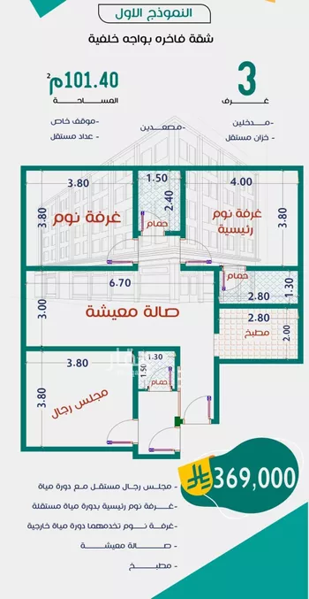 شقة للبيع في شارع عاصم ابن قيس, حي الربوة, مدينة جدة, منطقة مكة المكرمة صورة 2